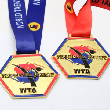 Kickboxing de medalha de esportes de metal personalizado a preço de fábrica